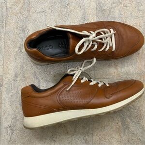 Ecco Women's Brown Leather Sneakers